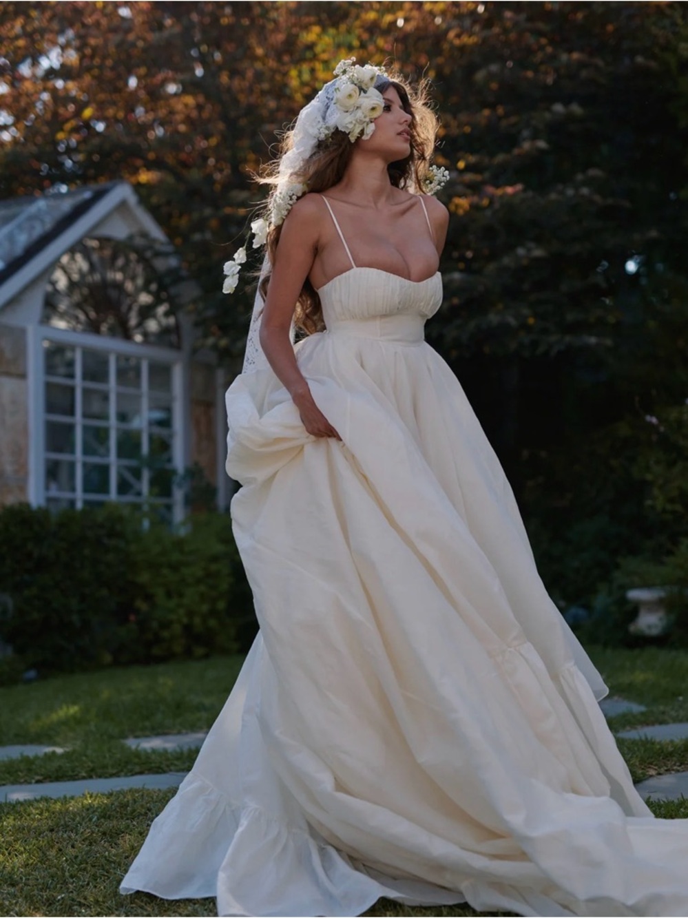 Selkie Ivory The Ivory Organdy Destination Gown
